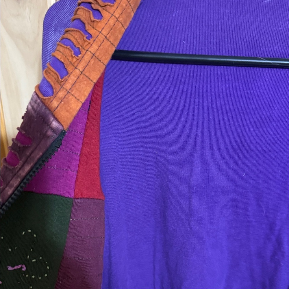 India Boutique Colorful Patchwork Hoodie - Picture 8 of 8